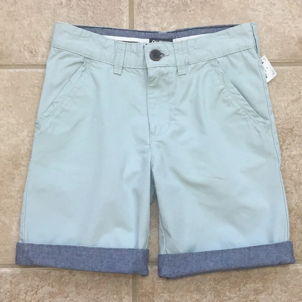 OshKosh B'gosh Flat Front Twill Roll Cuff Shorts